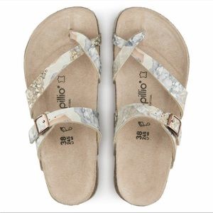 Birkenstock Papillio Birko-flor Tabora Crystal Rose Sandals Size 37